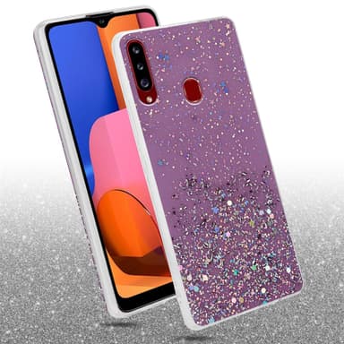Samsung Galaxy A20s Cover Etui Case (Lilla)