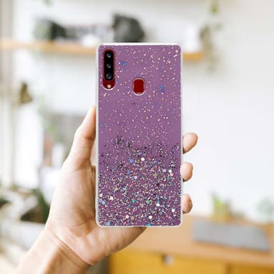 Samsung Galaxy A20s Cover Etui Case (Lilla)