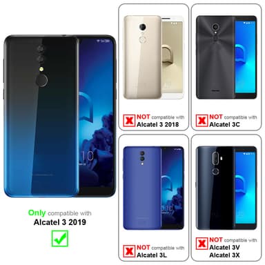 Alcatel 3 2019 Pungetui Cover Case (Grå)