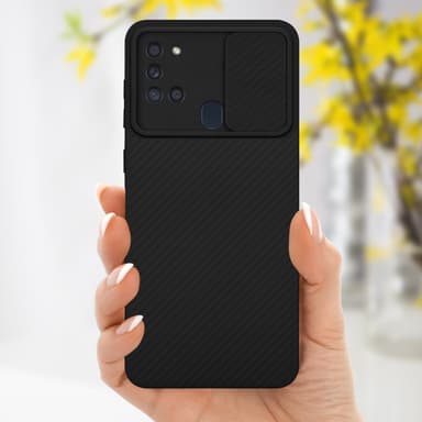 Samsung Galaxy A21s Cover Etui Case (Sort)