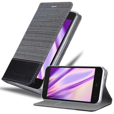 BQ Aquaris X5 Pungetui Cover Case (Grå)