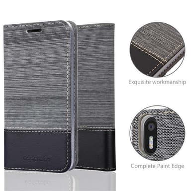 BQ Aquaris X5 Pungetui Cover Case (Grå)