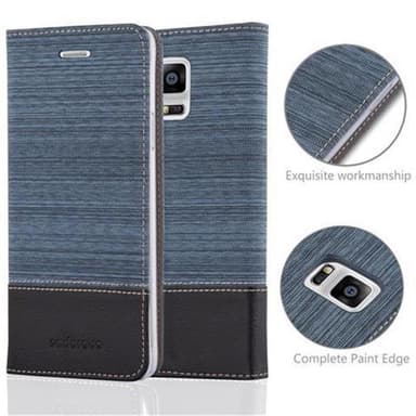 Samsung Galaxy NOTE 4 Pungetui Cover Case (Blå)