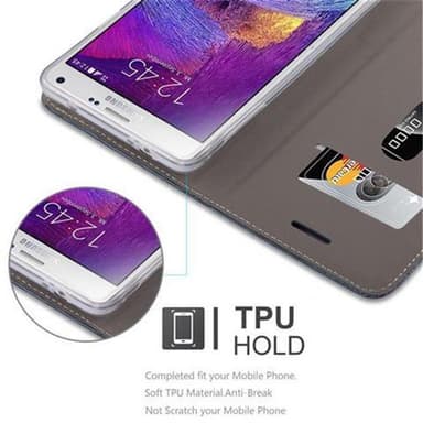 Samsung Galaxy NOTE 4 Pungetui Cover Case (Blå)