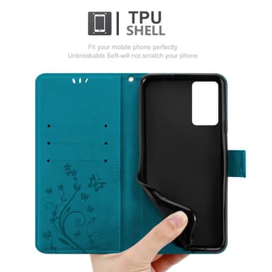 Oppo A16s / A54s Pungetui Cover Case (Blå)