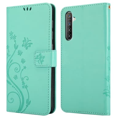 Realme X2 / XT / Oppo K5 Pungetui Cover Case (Turkis)