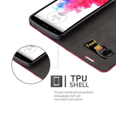 LG G3 STYLUS Cover Etui Case (Rød)
