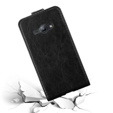 Samsung Galaxy J1 2015 Pungetui Flip Cover (Sort)