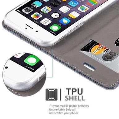 iPhone 6 PLUS / 6S PLUS Pungetui Cover Case (Blå)