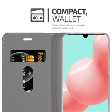 Samsung Galaxy A41 Pungetui Cover Case (Grå)