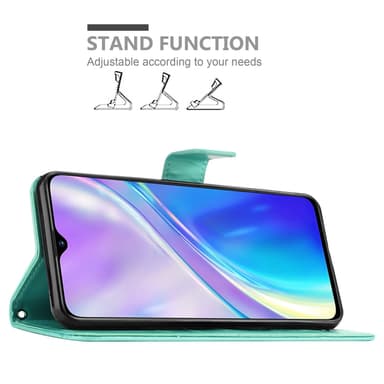 Realme X2 / XT / Oppo K5 Pungetui Cover Case (Turkis)