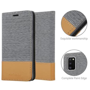 Samsung Galaxy A41 Pungetui Cover Case (Grå)