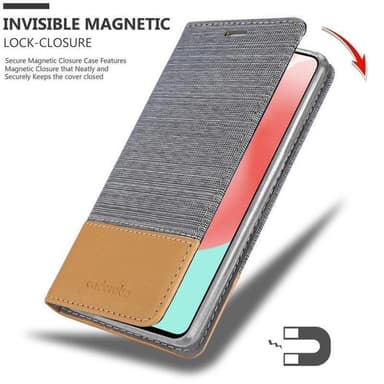 Samsung Galaxy A41 Pungetui Cover Case (Grå)