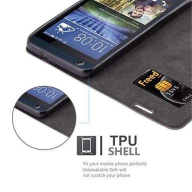 HTC Desire 626G Cover Etui Case (Brun)