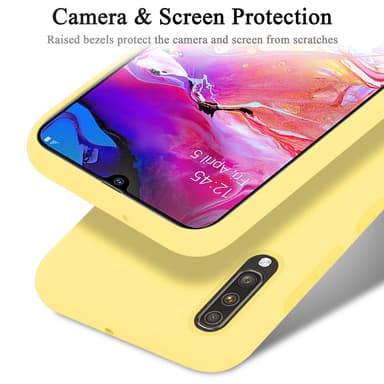 Samsung Galaxy A70 / A70s Cover Etui Case (Gul)