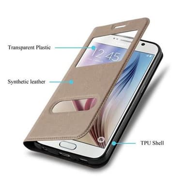 Pungetui Samsung Galaxy S6 Cover Case (Brun)