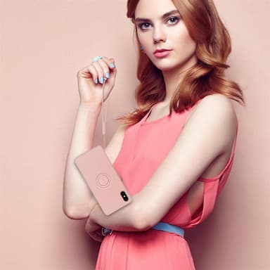 iPhone X / XS Cover Etui Case (Lyserød)