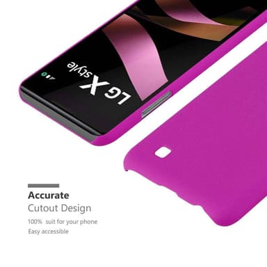 LG X POWER Cover Etui Case (Lyserød)