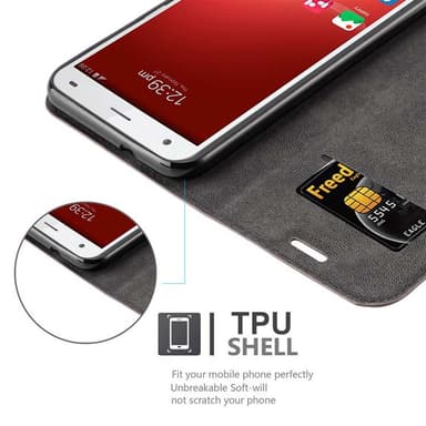 ZTE Blade S6 Cover Etui Case (Brun)