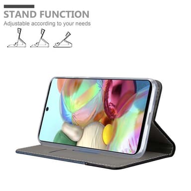 Samsung Galaxy A71 4G Pungetui Cover Case (Blå)
