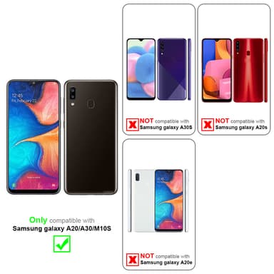 Samsung Galaxy A20 / A30 / M10s Cover Etui Case (Lilla)