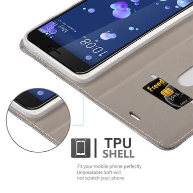 HTC OCEAN / U11 Pungetui Cover Case (Grå)