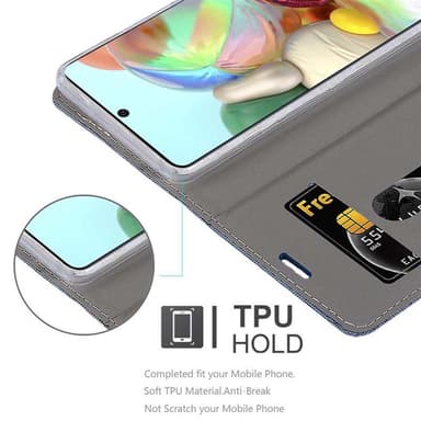 Samsung Galaxy A71 4G Pungetui Cover Case (Blå)