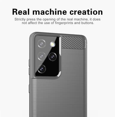 Samsung Galaxy S21 ULTRA Cover TPU Etui (Grå)