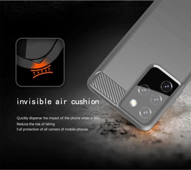 Samsung Galaxy S21 ULTRA Cover TPU Etui (Grå)