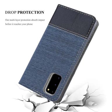Samsung Galaxy A71 4G Pungetui Cover Case (Blå)