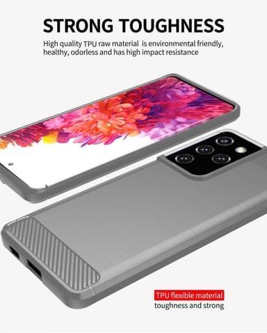 Samsung Galaxy S21 ULTRA Cover TPU Etui (Grå)