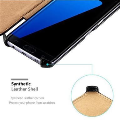 Samsung Galaxy S7 EDGE Pungetui Cover Case (Sort)