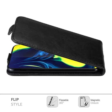 Samsung Galaxy A80 / A90 4G Pungetui Flip Cover (Sort)