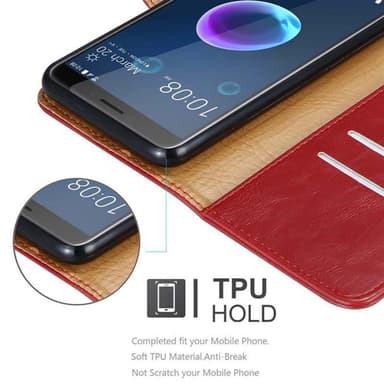 Cover HTC Desire 12 Etui Case (Rød)