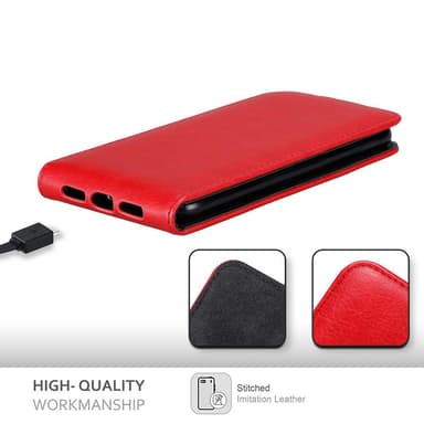 Huawei Y6 PRO 2017 Pungetui Flip Cover (Rød)