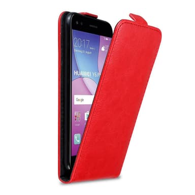 Huawei Y6 PRO 2017 Pungetui Flip Cover (Rød)