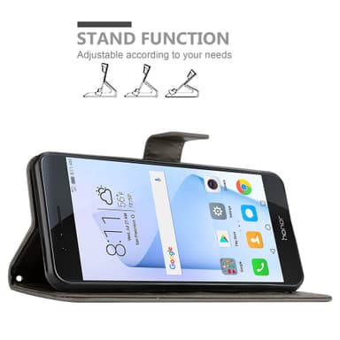 Honor 8 / 8 PREMIUM Pungetui Cover Case (Grå)
