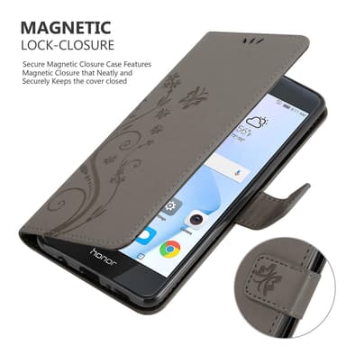 Honor 8 / 8 PREMIUM Pungetui Cover Case (Grå)