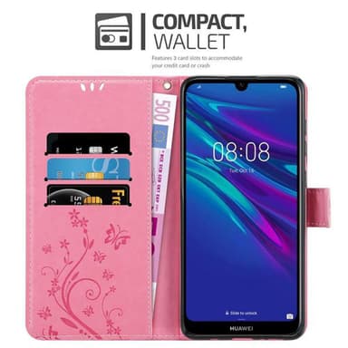 Huawei Y6 2019 Pungetui Cover Case (Lyserød)