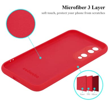 Honor 70 Cover Etui Case (Rød)