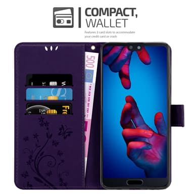 Huawei P20 Pungetui Cover Case (Lilla)