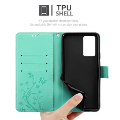 Oppo Reno6 PRO 5G Pungetui Cover Case (Turkis)