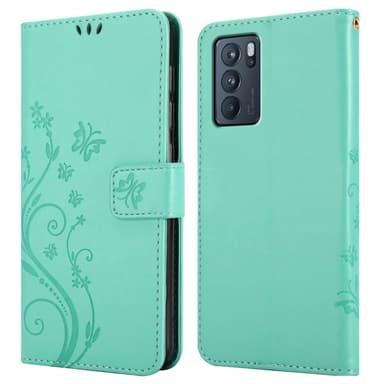 Oppo Reno6 PRO 5G Pungetui Cover Case (Turkis)