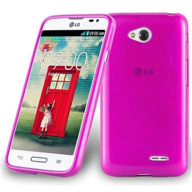 LG L70 (1. SIM) Cover Etui Case (Lyserød)