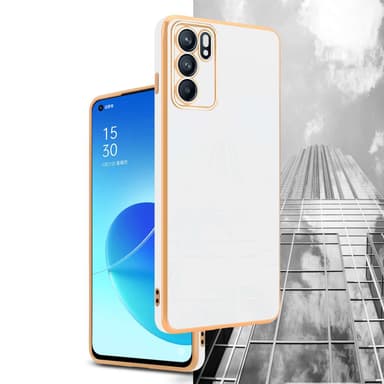 Oppo Reno6 5G Cover Etui Case (Hvid)