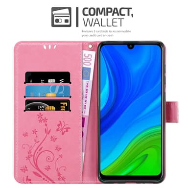 Huawei P SMART 2020 Pungetui Cover Case (Lyserød)
