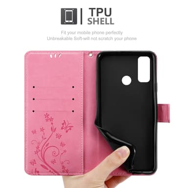 Huawei P SMART 2020 Pungetui Cover Case (Lyserød)