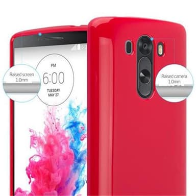 LG G3 Etui Case Cover (Rød)