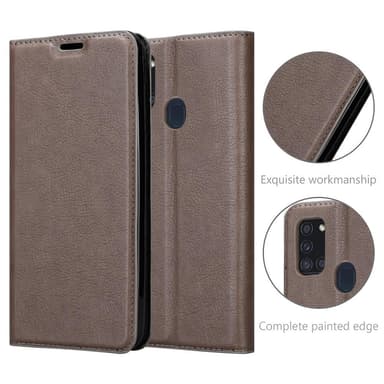 Samsung Galaxy A21s Cover Etui Case (Brun)