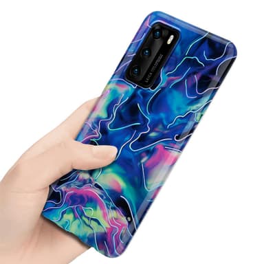 Huawei P40 Pungetui Cover Case (Blå)